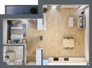 1 pokój, apartament 53,02 m², piętro 3, oferta nr 3_5, New Iron, Łódź, Śródmieście, ul. Andrzeja Struga 22