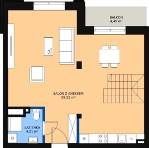 1 pokój, apartament 87,08 m², piętro 4, oferta nr 4_8, New Iron, Łódź, Śródmieście, ul. Andrzeja Struga 22