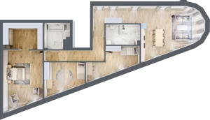 4 pokoje, apartament 141,66 m², piętro 2, oferta nr 2_4, New Iron, Łódź, Śródmieście, ul. Andrzeja Struga 22