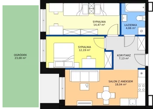 3 pokoje, mieszkanie 56,49 m², parter, oferta nr G-10, Królewicza Park, Szczecin, Północ, Niebuszewo-Bolinko, ul. Królewicza Kazimierza