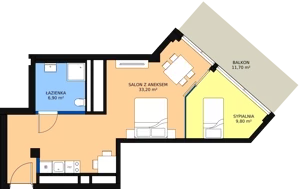 2 pokoje, apartament inwestycyjny 49,90 m², parter, oferta nr 011, Apollo Resort, Świnoujście, Dzielnica Nadmorska, ul. Uzdrowiskowa