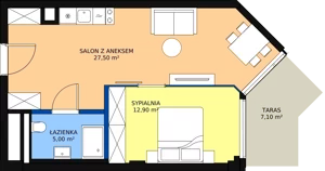 2 pokoje, apartament inwestycyjny 45,40 m², parter, oferta nr 024, Apollo Resort, Świnoujście, Dzielnica Nadmorska, ul. Uzdrowiskowa