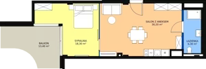 2 pokoje, apartament inwestycyjny 54,80 m², piętro 1, oferta nr 103, Apollo Resort, Świnoujście, Dzielnica Nadmorska, ul. Uzdrowiskowa