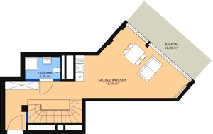 3 pokoje, apartament inwestycyjny 85,30 m², piętro 4, oferta nr 411, Apollo Resort, Świnoujście, Dzielnica Nadmorska, ul. Uzdrowiskowa