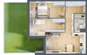3 pokoje, apartament 61,68 m², parter, oferta nr G3, Nowe Żerniki Bieńkowskiego, Wrocław, Żerniki, Fabryczna, ul. Bieńkowskiego