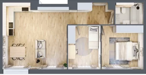 3 pokoje, apartament 58,73 m², parter, oferta nr K1, Nowe Żerniki Bieńkowskiego, Wrocław, Żerniki, Fabryczna, ul. Bieńkowskiego