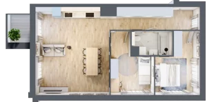 3 pokoje, apartament 61,36 m², piętro 2, oferta nr G12, Nowe Żerniki Bieńkowskiego, Wrocław, Żerniki, Fabryczna, ul. Bieńkowskiego