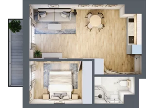 2 pokoje, apartament 41,54 m², piętro 4, oferta nr 56, Solano Kołobrzeg, Kołobrzeg, ul. Św. Macieja 6A
