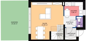 Dom 85,85 m², oferta nr 16.b, Osiedle Pastell, Warszawa, Białołęka, Henryków, ul. Kazimierza Pułaskiego