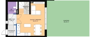 Dom 72,03 m², oferta nr 21.b, Osiedle Pastell, Warszawa, Białołęka, Henryków, ul. Kazimierza Pułaskiego