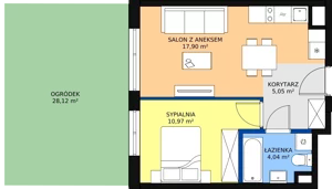2 pokoje, mieszkanie 37,96 m², parter, oferta nr AC1.3, PUR na Kamionku, Warszawa, Praga Południe, Kamionek, ul. Żupnicza