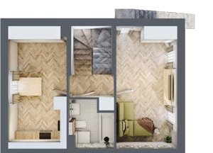 4 pokoje, mieszkanie 39,45 m², piętro 1, oferta nr 6.b, Pastell, Warszawa, Białołęka, Henryków, ul. Kazimierza Pułaskiego