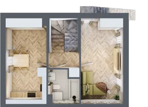 2 pokoje, mieszkanie 42,98 m², piętro 1, oferta nr 12.b, Pastell, Warszawa, Białołęka, Henryków, ul. Kazimierza Pułaskiego