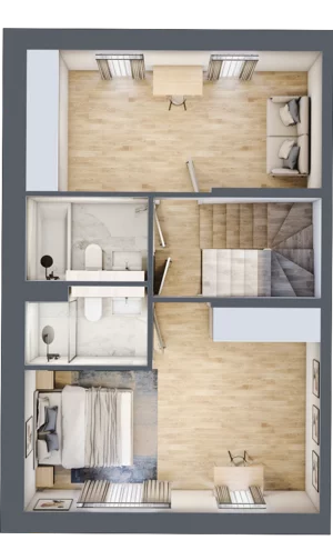 Dom 84,68 m², oferta nr 13.b, Leszczyńskiego 25, Warszawa, Ursus, Gołąbki, ul. Leszczyńskiego 25