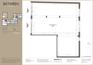 Lokal użytkowy 197,40 m², oferta nr U.01, Between - lokale użytkowe, Łódź, Widzew, ul. Dowborczyków 12