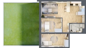 3 pokoje, mieszkanie 50,90 m², parter, oferta nr M5, Prato Park, Kraków, Czyżyny, ul. Na Łąkach