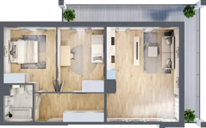 3 pokoje, mieszkanie 68,01 m², piętro 3, oferta nr M31, Prato Park, Kraków, Czyżyny, ul. Na Łąkach