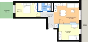 3 pokoje, mieszkanie 53,06 m², piętro 3, oferta nr 103, Podedworze 11, Kraków, Podgórze Duchackie, Piaski Wielkie, ul. Podedworze 11