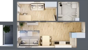 2 pokoje, mieszkanie 37,87 m², piętro 3, oferta nr M23/KL2, Luxury Point, Kielce, Centrum, al. Solidarności
