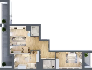 3 pokoje, mieszkanie 77,43 m², piętro 3, oferta nr M15/KL4, Luxury Point, Kielce, Centrum, al. Solidarności