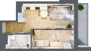 2 pokoje, mieszkanie 37,43 m², piętro 5, oferta nr M22/KL4, Luxury Point, Kielce, Centrum, al. Solidarności