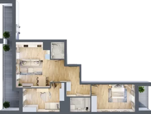 3 pokoje, mieszkanie 77,43 m², piętro 5, oferta nr M25/KL4, Luxury Point, Kielce, Centrum, al. Solidarności