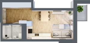 1 pokój, mieszkanie 30,21 m², piętro 6, oferta nr M29/KL4, Luxury Point, Kielce, Centrum, al. Solidarności