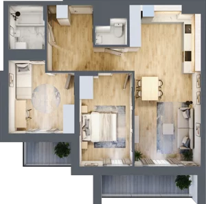 3 pokoje, mieszkanie 70,52 m², piętro 8, oferta nr M37/KL4, Luxury Point, Kielce, Centrum, al. Solidarności
