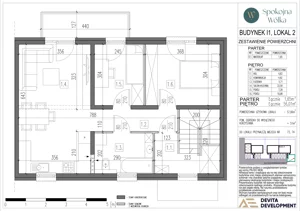 3 pokoje, mieszkanie 57,66 m², piętro 1, oferta nr I1-2, Spokojna Wólka etap 6 i 7, Wólka Kosowska, ul. Nadrzeczna