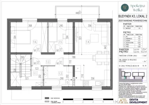 3 pokoje, mieszkanie 57,66 m², piętro 1, oferta nr K3-2, Spokojna Wólka etap 6 i 7, Wólka Kosowska, ul. Nadrzeczna