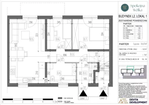 3 pokoje, mieszkanie 54,97 m², parter, oferta nr L2-1, Spokojna Wólka etap 6 i 7, Wólka Kosowska, ul. Nadrzeczna