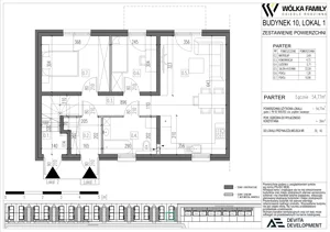 3 pokoje, mieszkanie 54,77 m², parter, oferta nr 10 lokal 1, Wólka Family, Wólka Kosowska, ul. Nadrzeczna