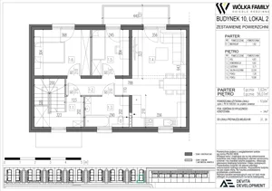 3 pokoje, mieszkanie 57,63 m², piętro 1, oferta nr 10 lokal 2, Wólka Family, Wólka Kosowska, ul. Nadrzeczna