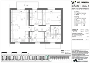 3 pokoje, mieszkanie 57,63 m², piętro 1, oferta nr 11 lokal 2, Wólka Family, Wólka Kosowska, ul. Nadrzeczna