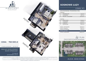 Dom 67,58 m², oferta nr A1.1, Osiedle Sosnowe Łazy, Łazy, ul Cicha