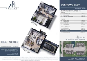 Dom 67,58 m², oferta nr A2.4, Osiedle Sosnowe Łazy, Łazy, ul Cicha