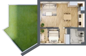 1 pokój, apartament 41,66 m², parter, oferta nr A1.1.0.M2, Nowe Promenady, Wrocław, Kleczków, Psie Pole, ul. Czesława Miłosza