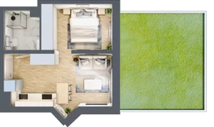 1 pokój, mieszkanie 30,05 m², piętro 1, oferta nr A2.4.1.M9, Nowe Promenady, Wrocław, Kleczków, Psie Pole, ul. Czesława Miłosza