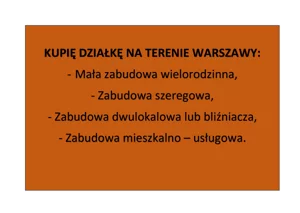 KUPIĘ działkę– funkcje MIESZKALNO - USŁUGOWE pilne