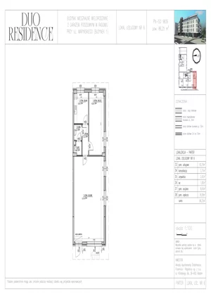 Lokal użytkowy 86,25 m², oferta nr 6, Duo Residence lokale usługowe, Radom, Śródmieście, ul. Waryńskiego