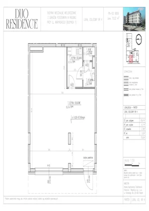Lokal użytkowy 75,52 m², oferta nr 4, Duo Residence lokale usługowe, Radom, Śródmieście, ul. Waryńskiego