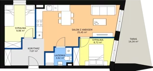 3 pokoje, apartament 55,40 m², piętro 1, oferta nr C05, Nowa Palmiarnia, Polanica-Zdrój, ul. Zdrojowa