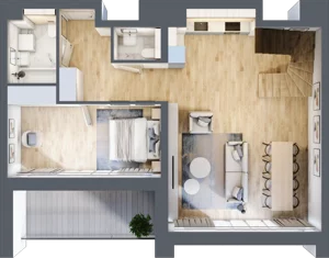 3 pokoje, mieszkanie 104,11 m², piętro 5, oferta nr A37, Kamienica Calisia, Kalisz, Śródmieście, ul. Złota 20A