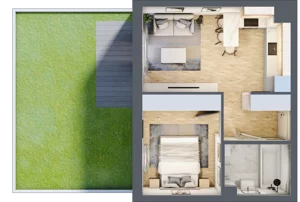 2 pokoje, mieszkanie 35,91 m², parter, oferta nr A06, Osiedle Wajdy 20, Kutno, ul. Andrzeja Wajdy 20