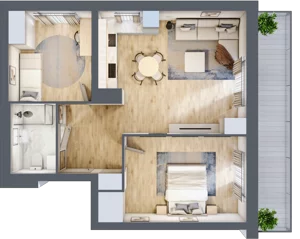 3 pokoje, mieszkanie 57,87 m², parter, oferta nr A01, Dąbrowskiego 9, Szczecin, Zachód, Nowe Miasto, ul. Dąbrowskiego / Piekary