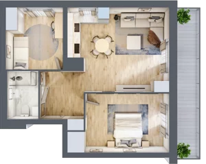 3 pokoje, mieszkanie 57,74 m², piętro 3, oferta nr A22, Dąbrowskiego 9, Szczecin, Zachód, Nowe Miasto, ul. Dąbrowskiego / Piekary