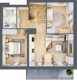 4 pokoje, penthouse 85,45 m², piętro 4, oferta nr A30, Dąbrowskiego 9, Szczecin, Zachód, Nowe Miasto, ul. Dąbrowskiego / Piekary