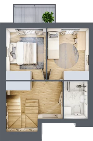 3 pokoje, mieszkanie 60,36 m², piętro 4, oferta nr A34, Dąbrowskiego 9, Szczecin, Zachód, Nowe Miasto, ul. Dąbrowskiego / Piekary