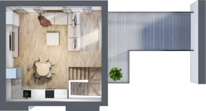 2 pokoje, mieszkanie 61,93 m², piętro 4, oferta nr A35, Dąbrowskiego 9, Szczecin, Zachód, Nowe Miasto, ul. Dąbrowskiego / Piekary