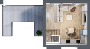 2 pokoje, mieszkanie 61,93 m², piętro 4, oferta nr B29, Dąbrowskiego 9, Szczecin, Zachód, Nowe Miasto, ul. Dąbrowskiego / Piekary